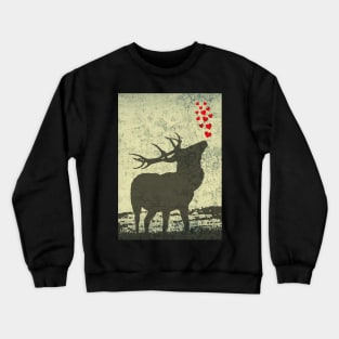 Scottish Stag Street Art Crewneck Sweatshirt